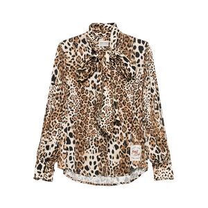 Front Street 8 Women Bow-Tie Printed Blouse